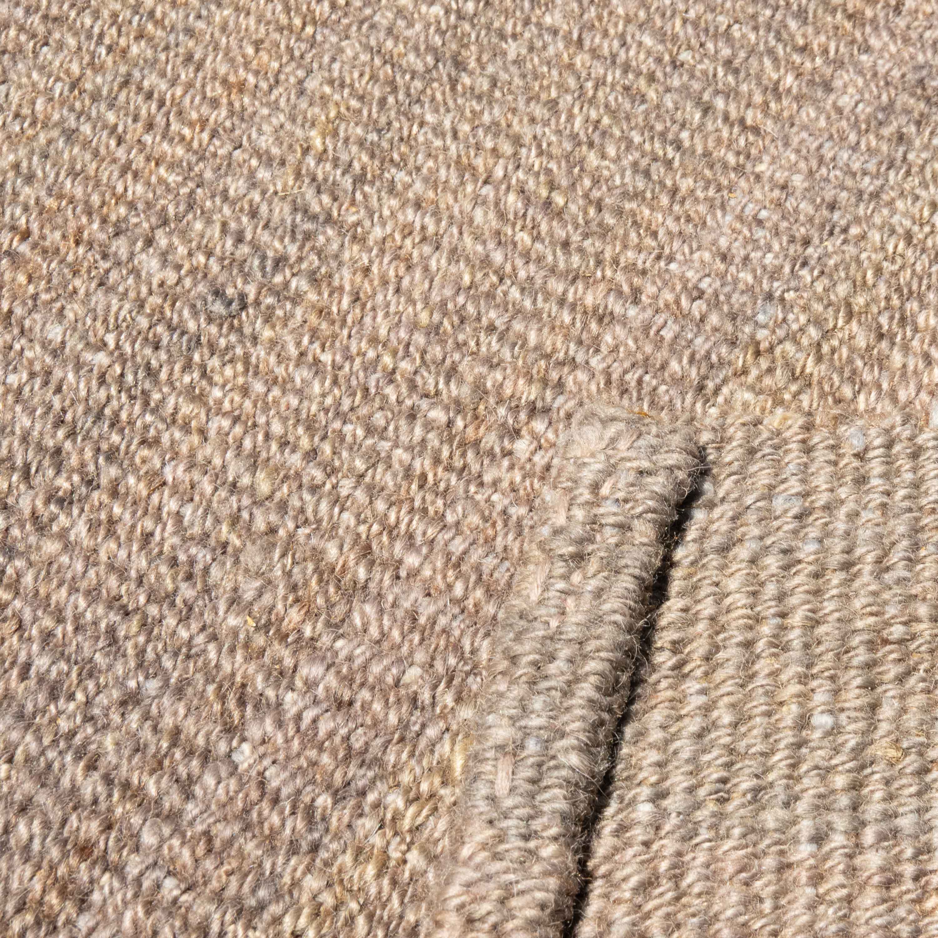 Vintage Persian Jajim Kilim, Undyed Greige Taupe Wool, Four-Panel Origin, Percia (c. 1940)