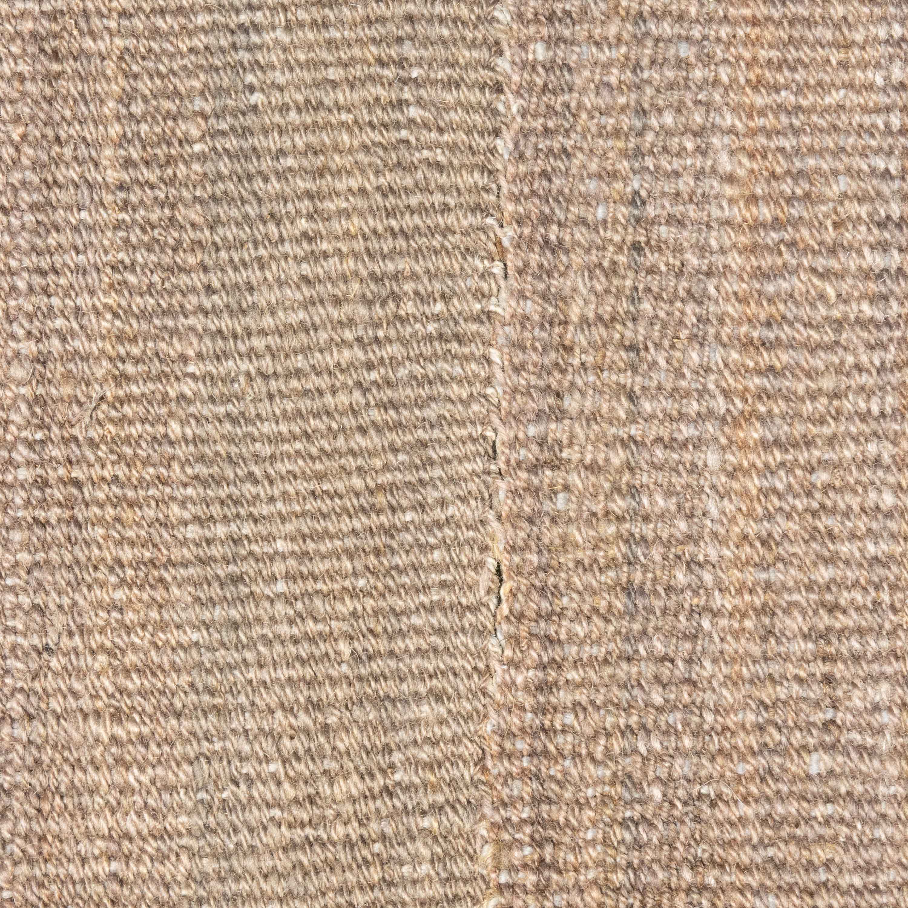 Vintage Persian Jajim Kilim, Undyed Greige Taupe Wool, Four-Panel Origin, Percia (c. 1940)