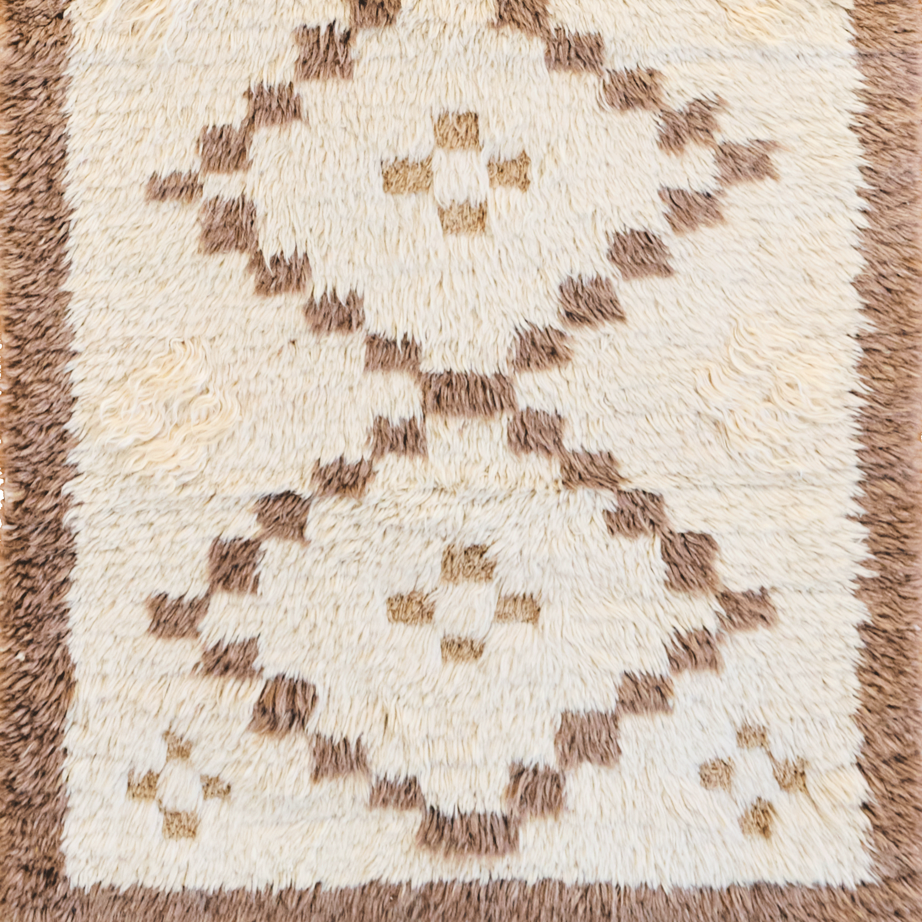Plush Turkmen ‘3D’ Mohair and Camel Runner, Turkey (c. 1930)