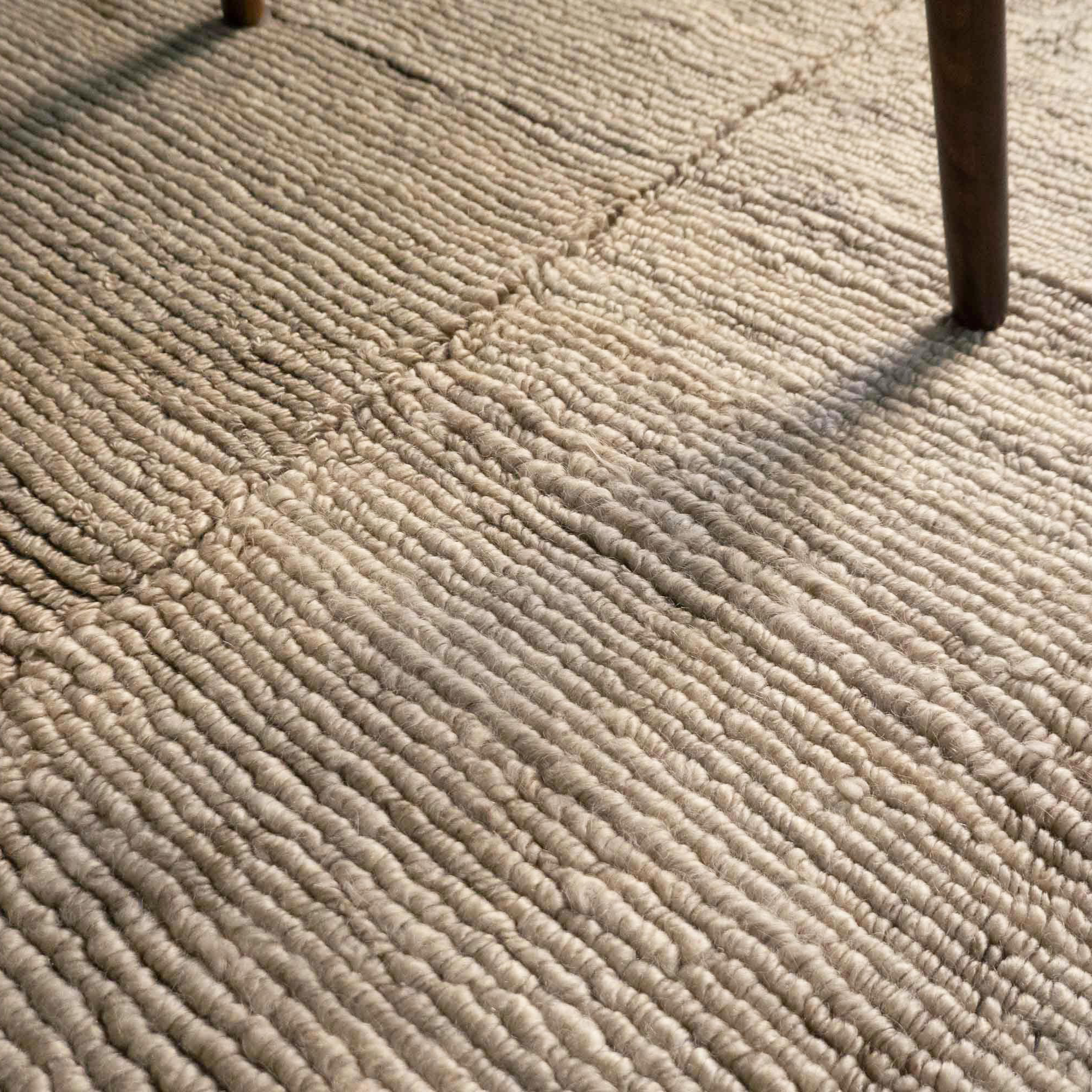 Mottled Cream Square Tribal Çekme, Turkey (c. 1940)