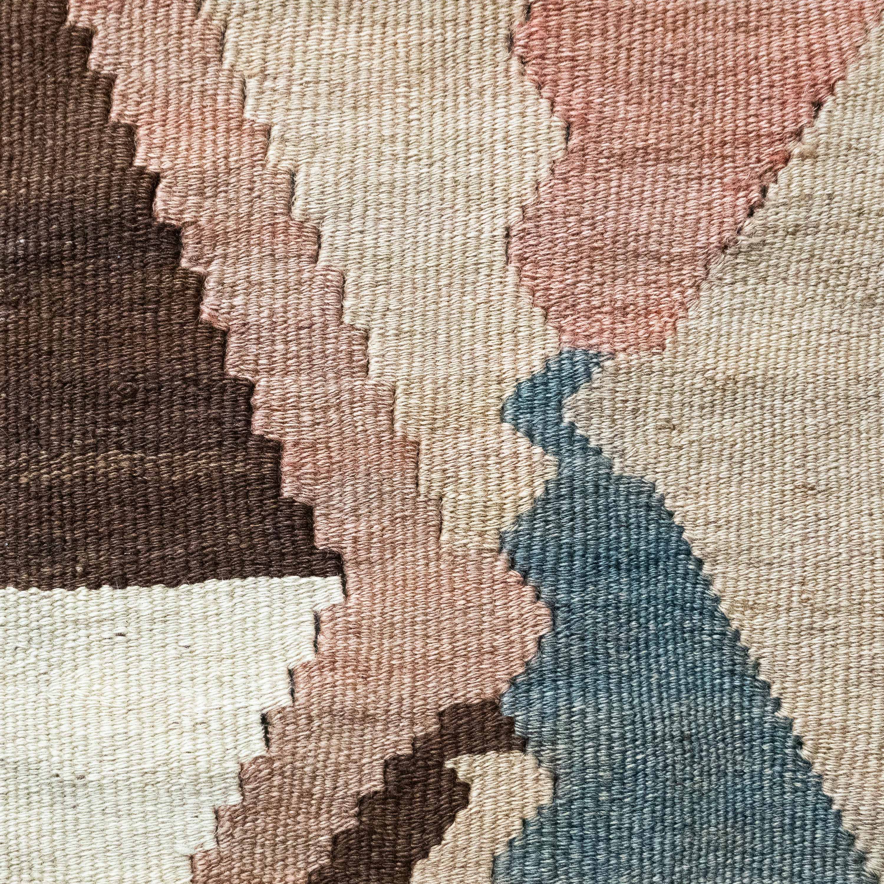 Abstract Geometric ‘Arab’ Kilim, Central Asia (c. 1900)