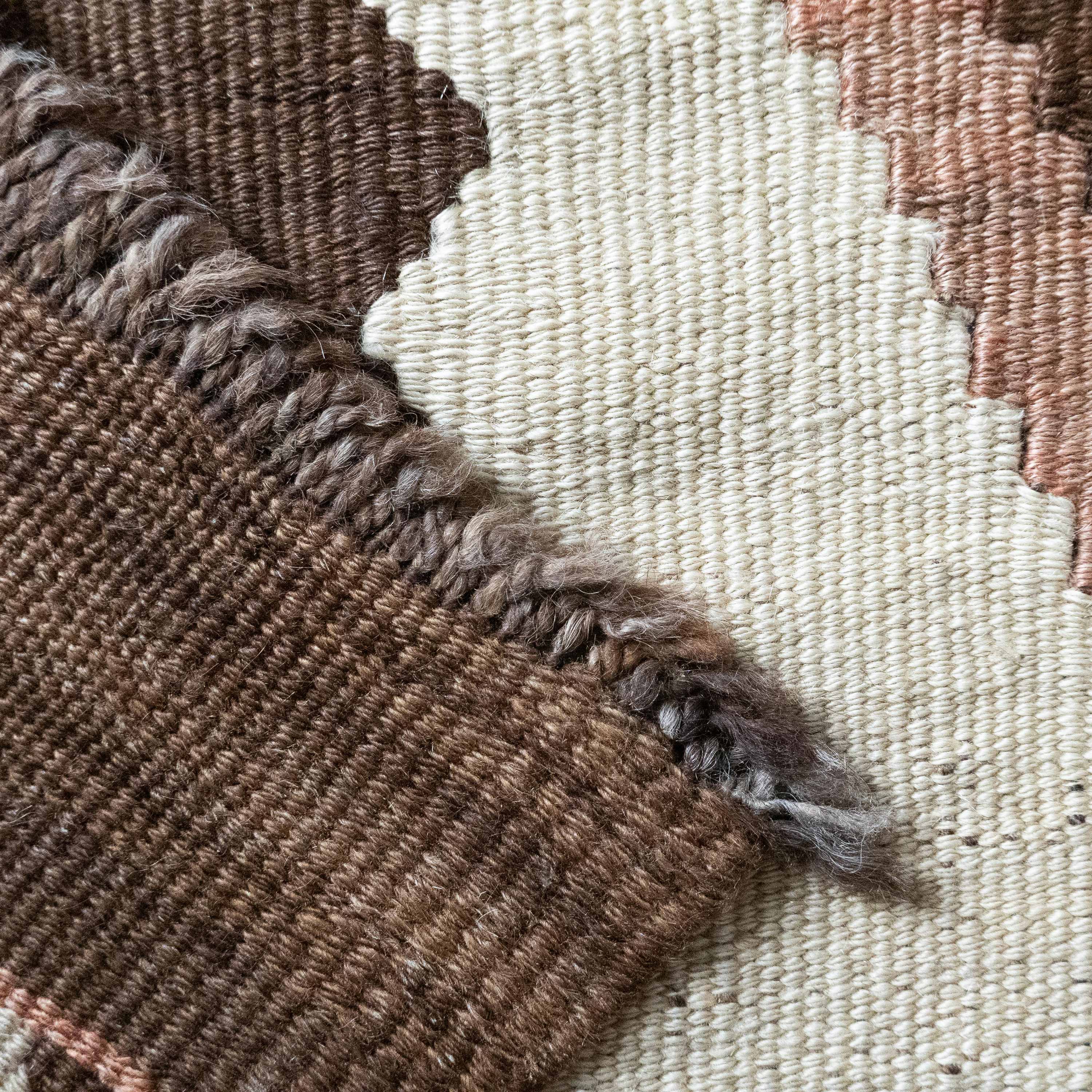 Abstract Geometric ‘Arab’ Kilim, Central Asia (c. 1900)