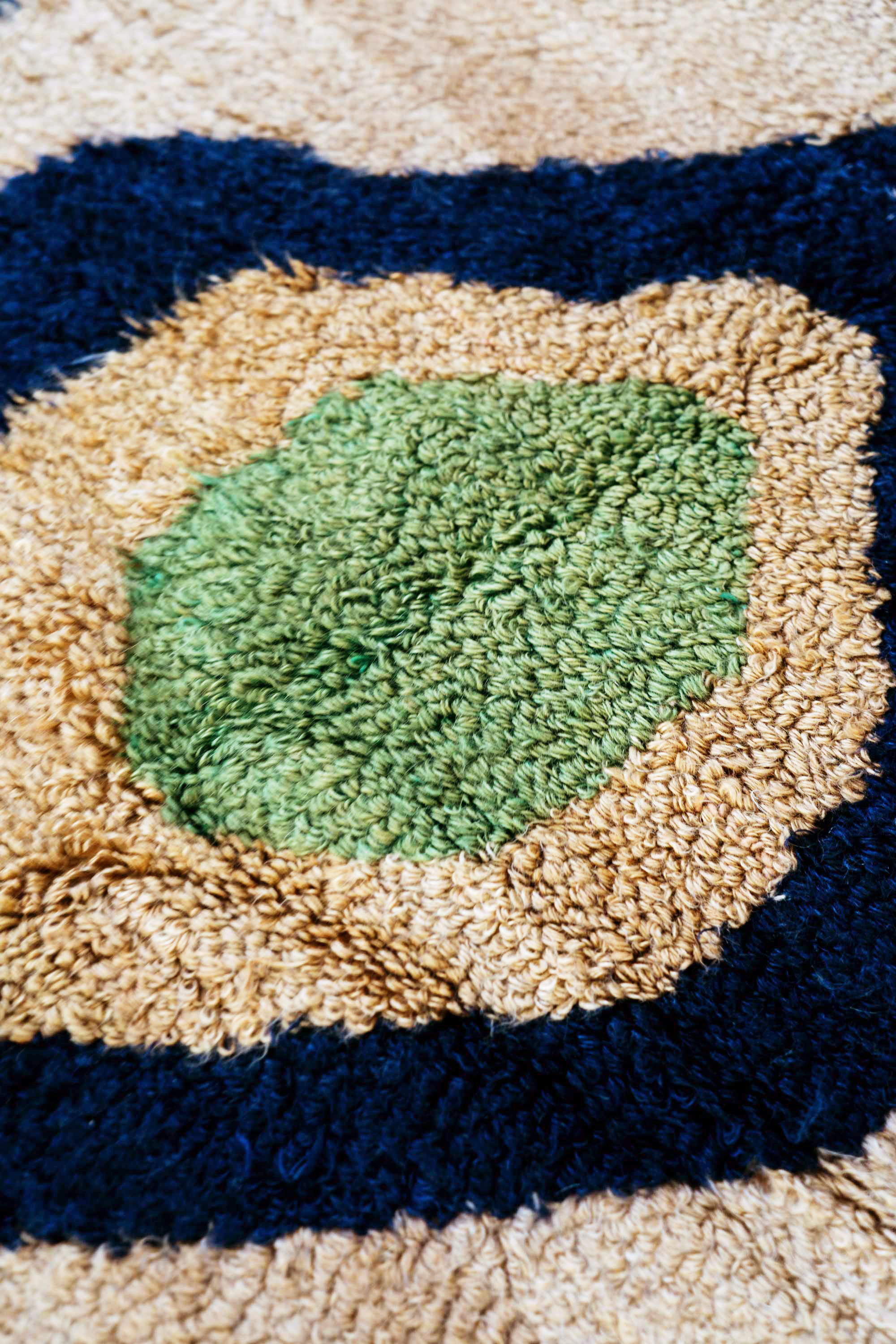 ‘Evil Eye’ Talismanic Mohair Rug, Turkey (c. 1920)