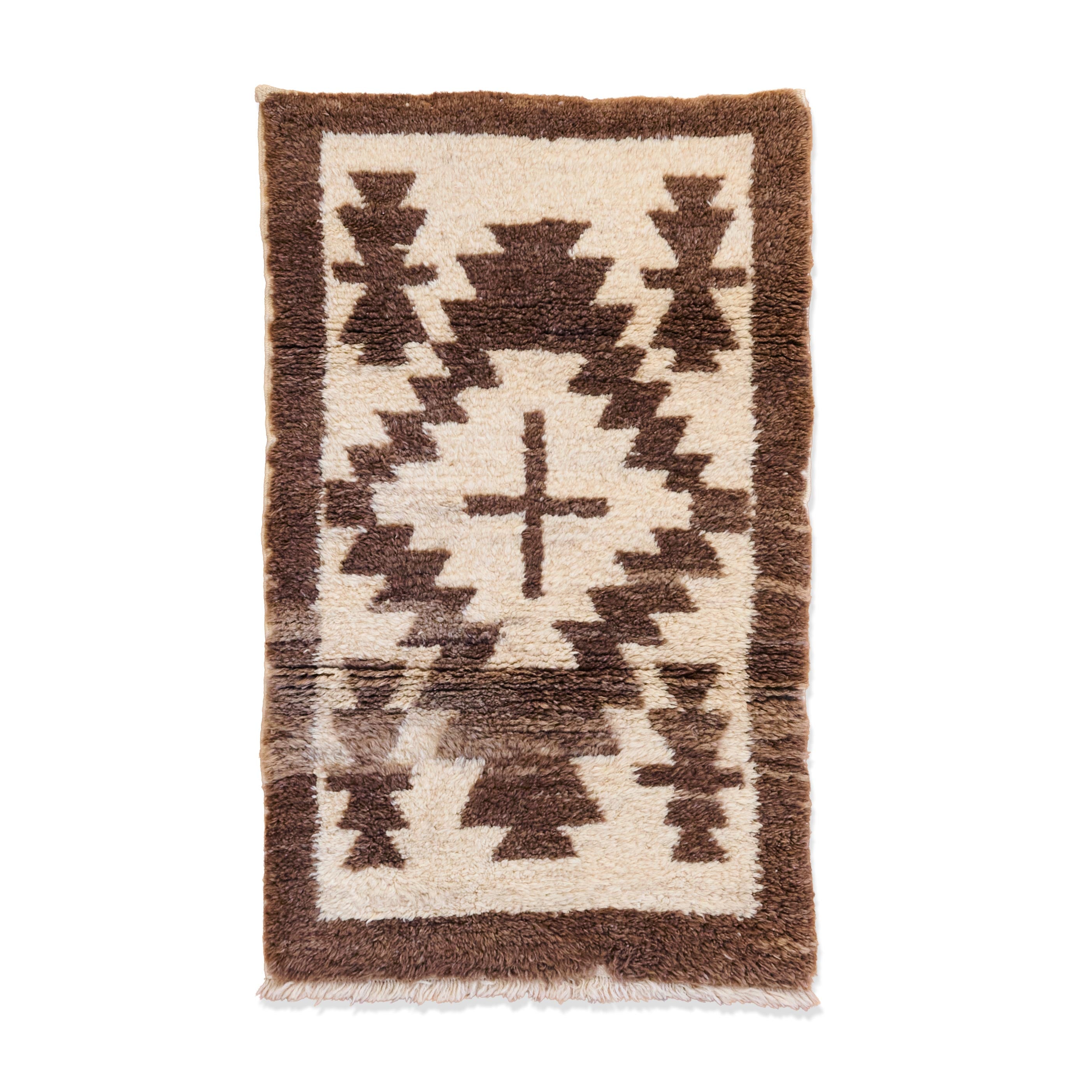 Plush Undyed Wool Turkmen ‘Dragon’ Tülü, Turkey (c. 1940)