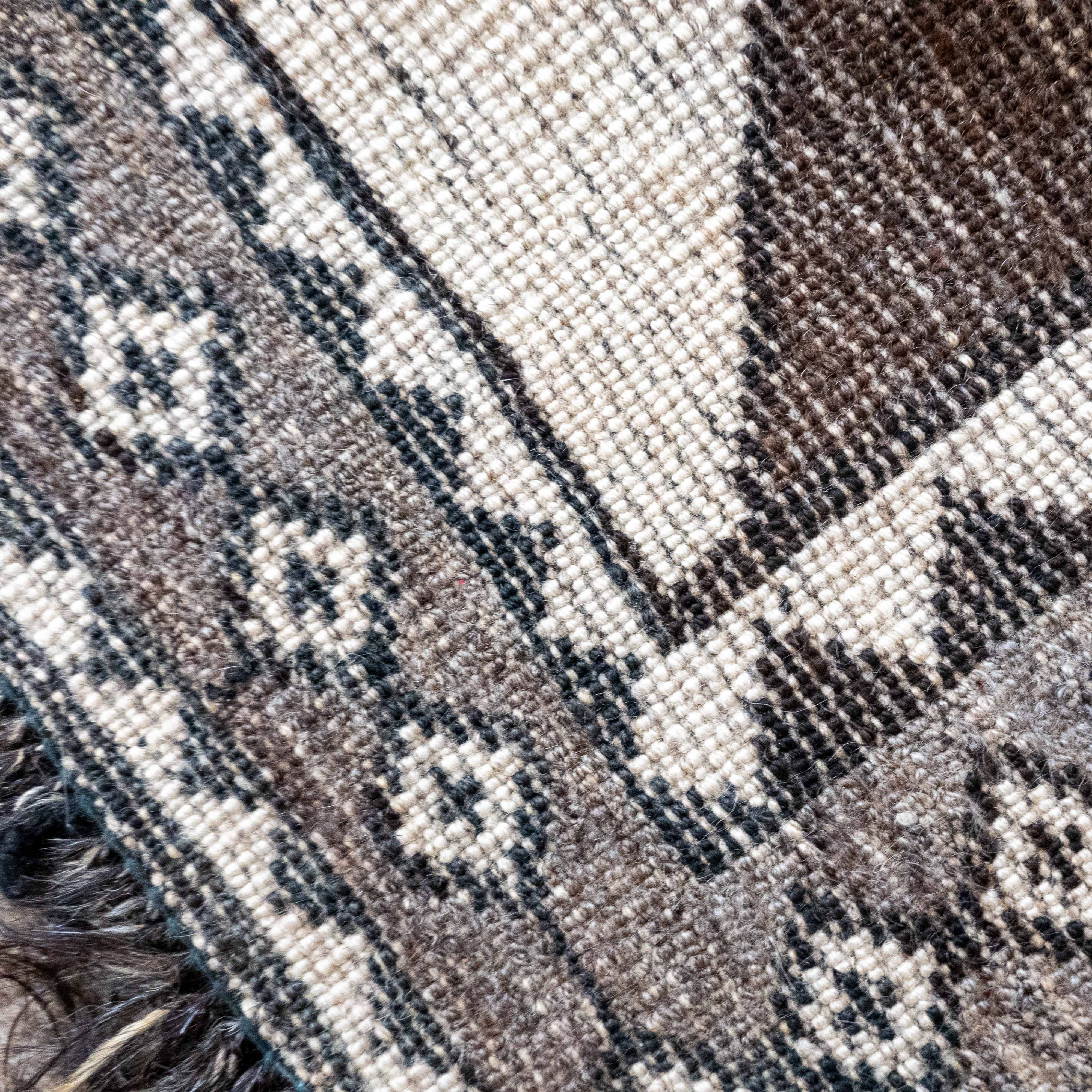 Undyed Wool Qashqai ‘Serpent’ Gabbeh, Iran (c. 1950)