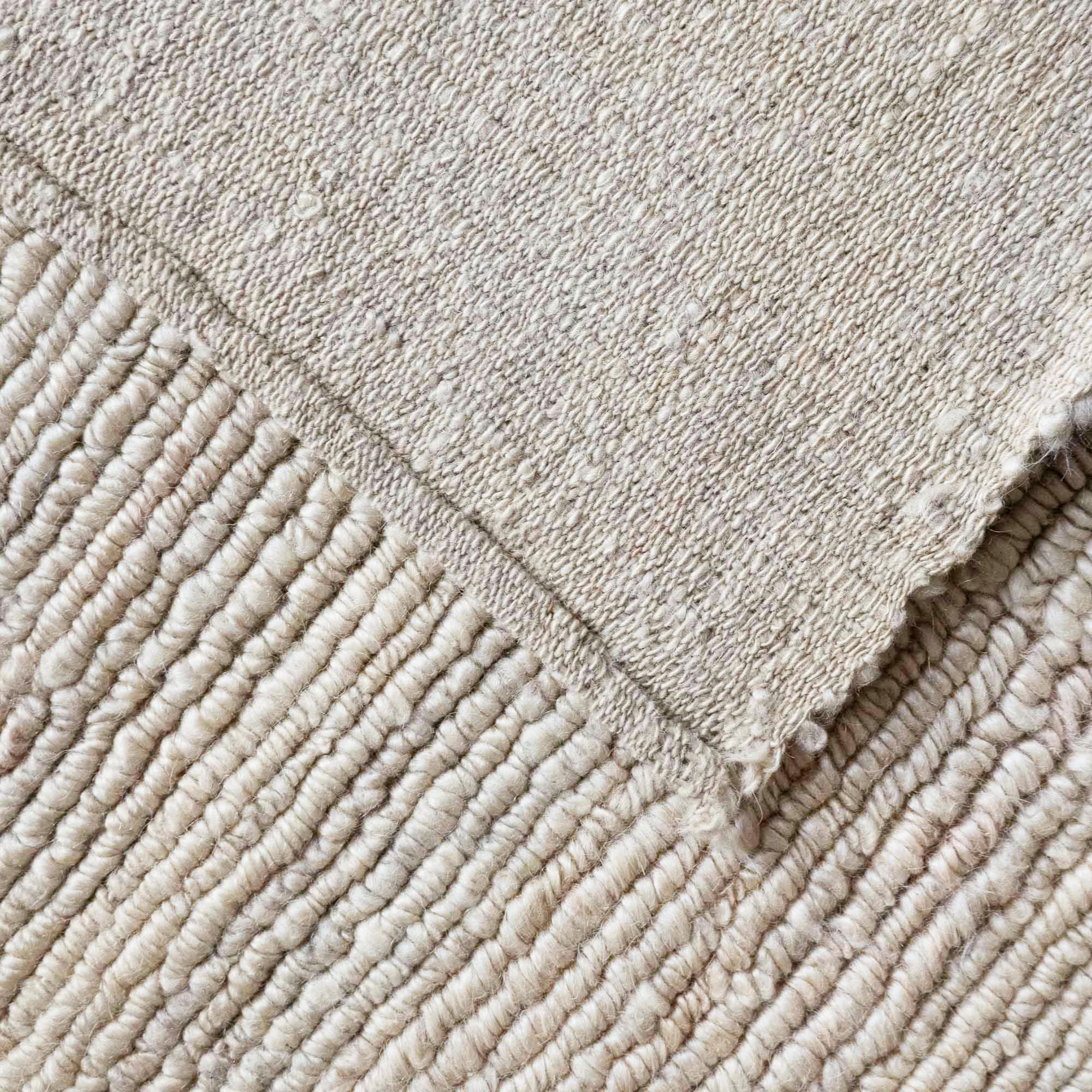 Mottled Cream Square Tribal Çekme, Turkey (c. 1940)