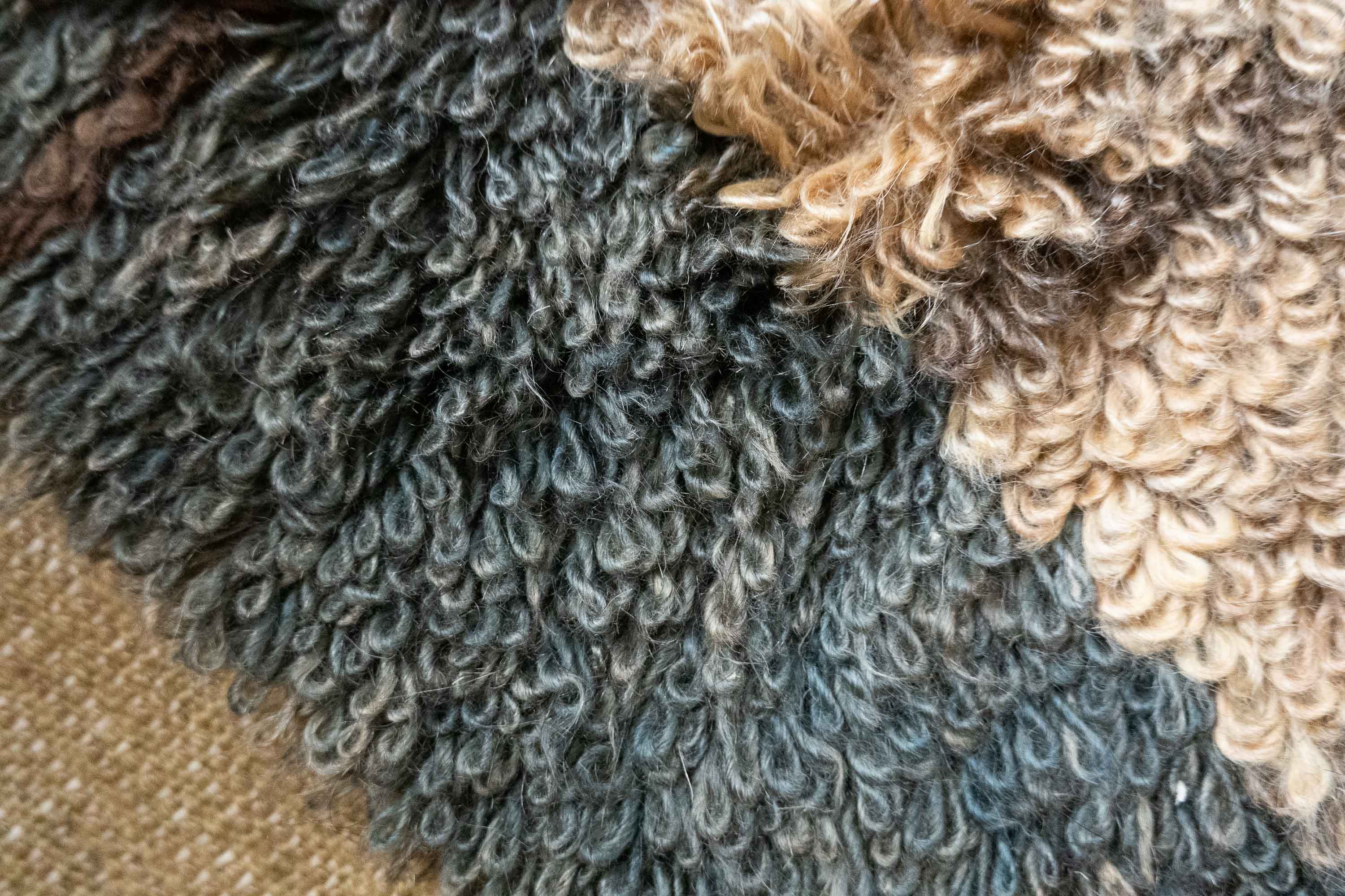 Caramel Brown Open-Field Çekme Tülü Rug, Turkey (c. 1940)