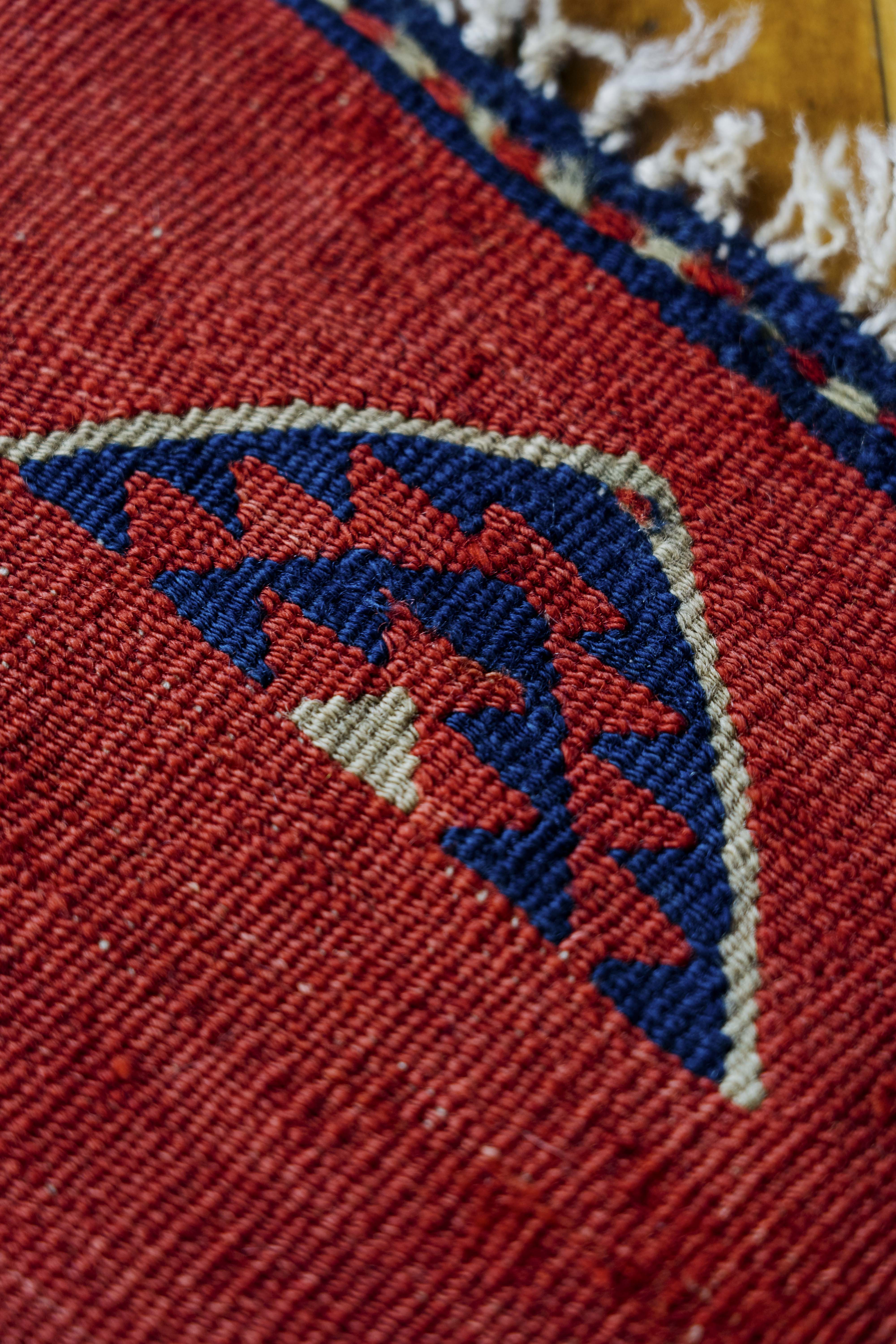 Geometric West Anatolian Prayer Rug, Turkey (c. 1850)