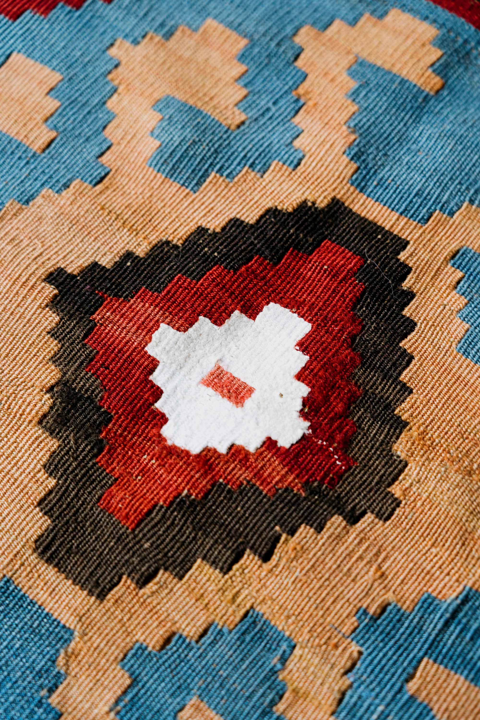 Shahsevan Wool and Cotton Antique Long Kilim, Persia (c. 1880)