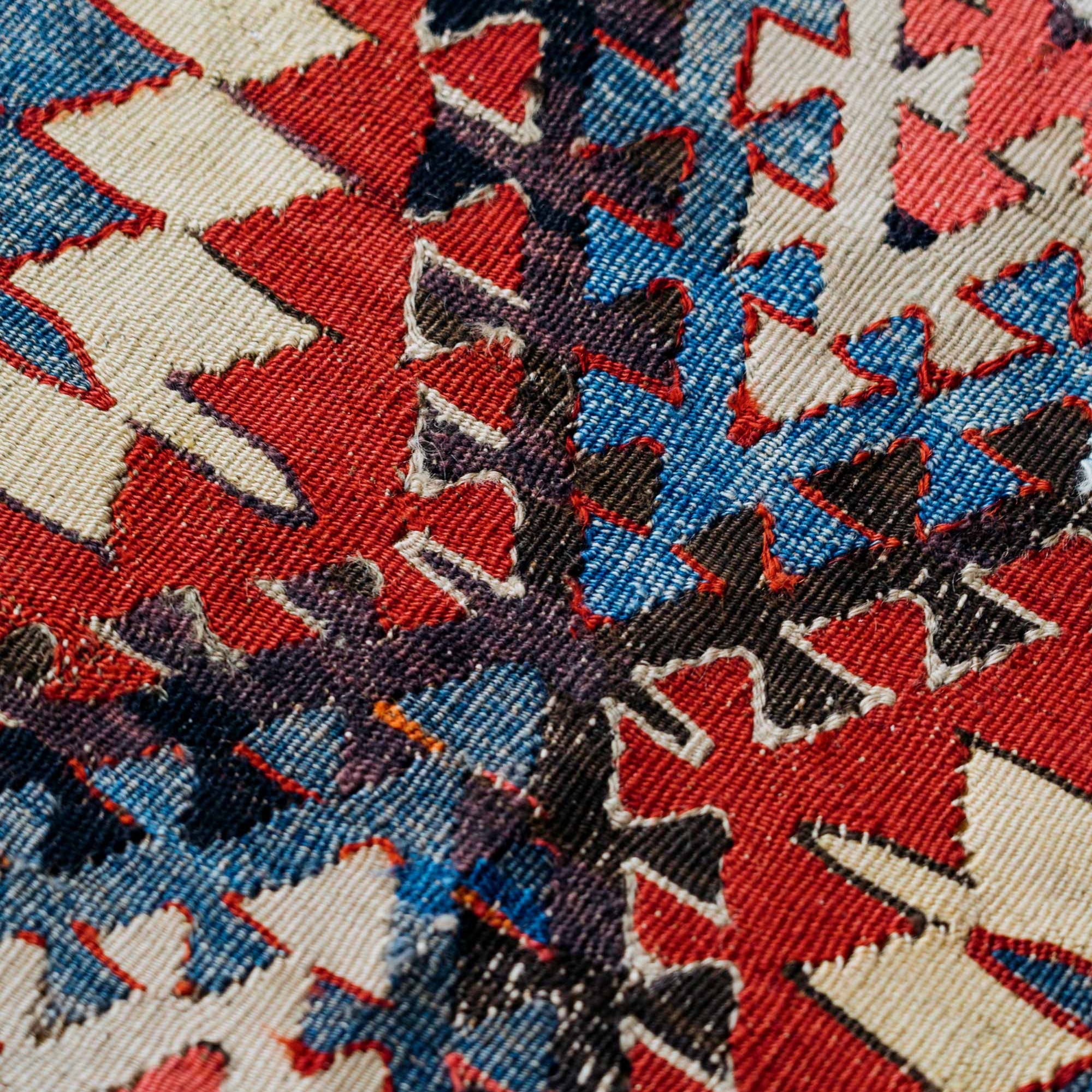 Large Antique ‘Baklava’ Eye-Dazzler Kilim, Turkey (c. 1860)