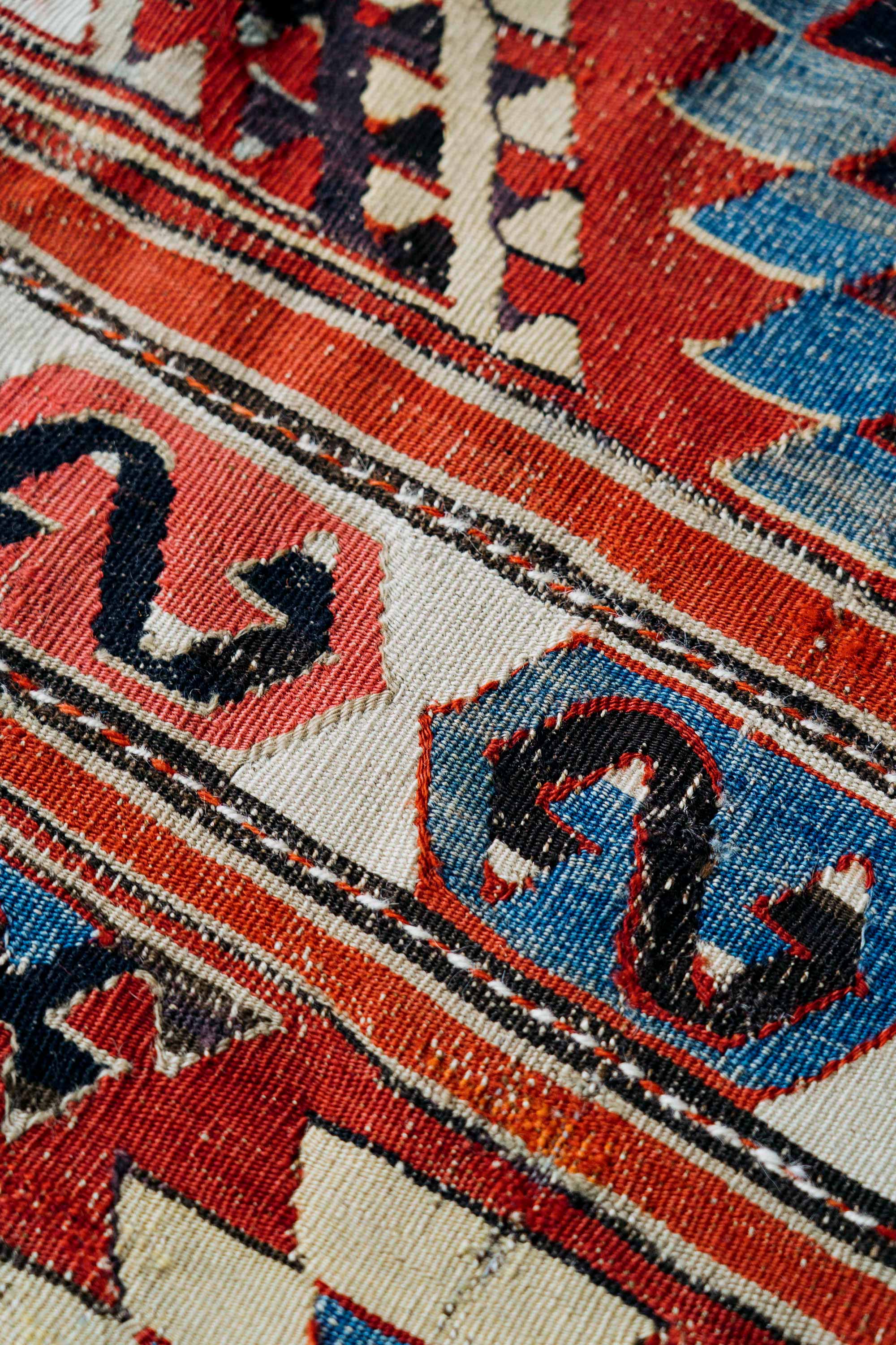 Large Antique ‘Baklava’ Eye-Dazzler Kilim, Turkey (c. 1860)